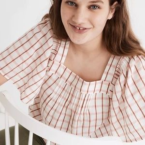 Madewell Pintuck Butterfly Top